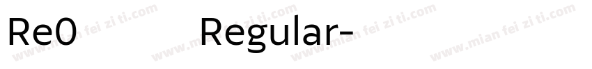 Re0拉姆赛高 Regular字体转换